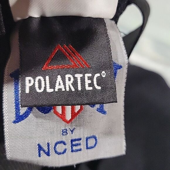 NCED Polartec Black Fleece Overalls sz Large Short - Picture 5 of 6